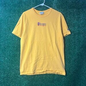 Vintage 2000s yellow Champion Tee Triple Logo
